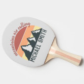  pastelbergen noemen monogram grijs tafeltennisbatje (Zijkant)