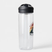  pastelbergen noemen monogram grijs waterfles (Voorkant)