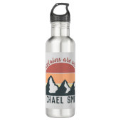  pastelbergen noemen monogram grijs waterfles  (Voorkant)