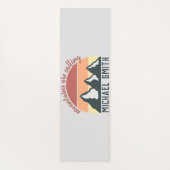  pastelbergen noemen monogram grijs yogamat (Achterkant)