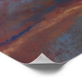 Pastelbergketen - Impressionistische Stijl Poster (Hoek)