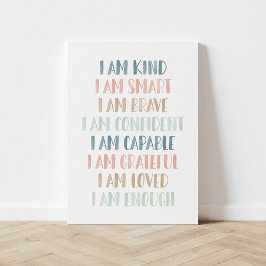 Pastelbeweringen voor kinderen in het verpleeghuis canvas afdruk