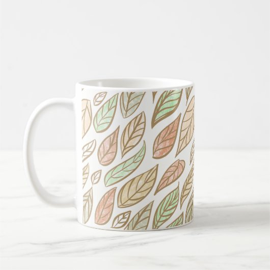 Pastelblad-drift botanisch koffiemok (Links)