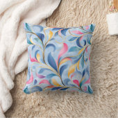 Pastelblad Floral Scroll Pattern Kussen (Deken)