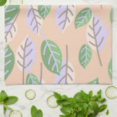 pastelbladeren keukenhanddoek (Gevouwen)