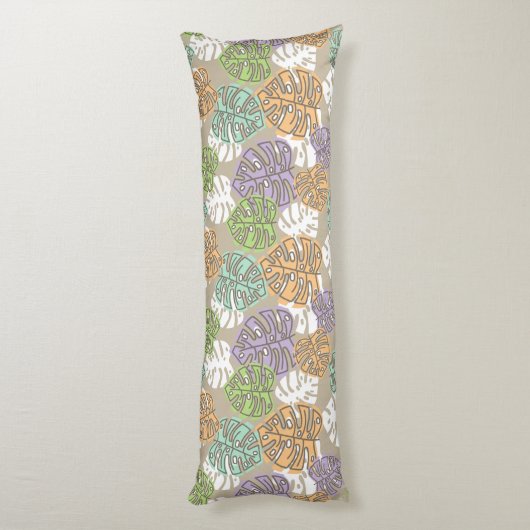 pastelbladeren kussen (Achterkant (Verticaal))