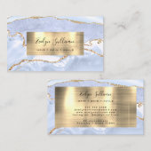 pastelblauw Agate-Visitekaartje Visitekaartje (Voorkant / Achterkant)