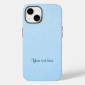Pastelblauw effen kleur SJABLOON Case-Mate iPhone Case (Achterkant)