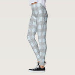 Pastelblauw en grijze speldenstaaf leggings<br><div class="desc">Pastelblauw en grijze gecontroleerde leggings.</div>