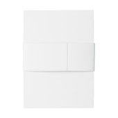 Pastelblauw en witte kant traditionele bruiloft uitnodigingen wikkel (Achterkant Voorbeeld)