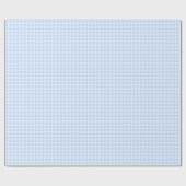 Pastelblauw geruit inpakpapier (Vlak)