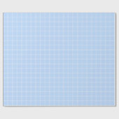Pastelblauw geruit vensterglas cadeaupapier (Vlak)