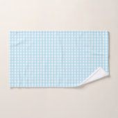 Pastelblauw Gingham Patroon Bad Handdoek (Handdoek)