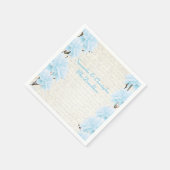  pastelblauw land bruiloft servetten (Hoek)