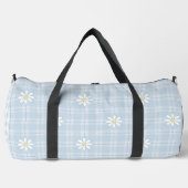 PASTELBLAUW MET TINY WHITE DAISIES & GINGHAM PLUNJEZAK (Voorkant)