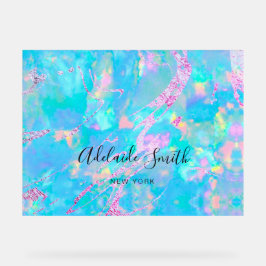 pastelblauw opaal acryl bord