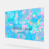 pastelblauw opaal acryl bord (Hoek)