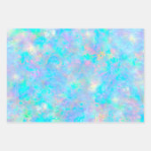 pastelblauw opal textuurontwerp inpakpapier vel (Voorkant 2)