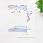 pastelblauw siersiersiersieraden visitekaartje (Bureau)