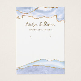 pastelblauw siersiersiersieraden visitekaartje