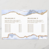 pastelblauw twevoudig brochure (Achterkant)