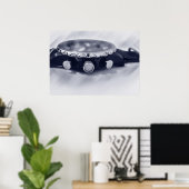 pastelblauw uur poster (Thuiskantoor)