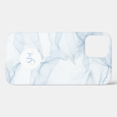 Pastelblauwe abstracte Apple Samsung telefoonhoes Case-Mate iPhone Case (Achterkant (horizontaal))
