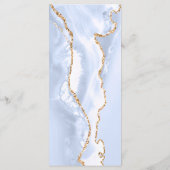 pastelblauwe agaat Menu (Achterkant)