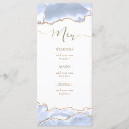 pastelblauwe agaat Menu