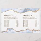 pastelblauwe agaat vouwfolder (Achterkant)