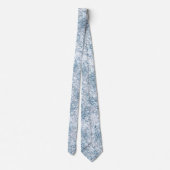 pastelblauwe Baby's Breath bloemen Stropdas (Achterkant)