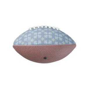 Pastelblauwe bloem abstract herhaling american football