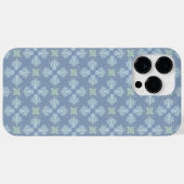 Pastelblauwe bloem abstract herhaling Case-Mate iPhone case (Achterkant (horizontaal))