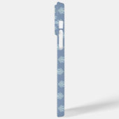 Pastelblauwe bloem abstract herhaling Case-Mate iPhone case (Achterkant / Links)
