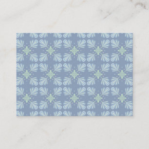 Pastelblauwe bloem abstract herhaling contactkaartje