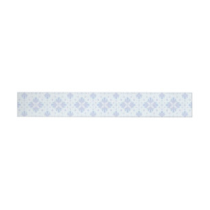 Pastelblauwe geometrische bloem herhalingspatroon