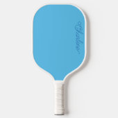 Pastelblauwe gepersonaliseerde pickleball-paddle pickleball paddle (Voorkant)