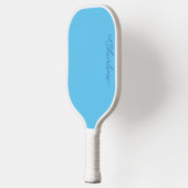 Pastelblauwe gepersonaliseerde pickleball-paddle pickleball paddle (Links)