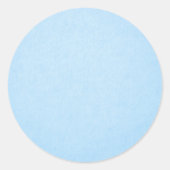 Pastelblauwe Kleur Ronde Sticker (Voorkant)
