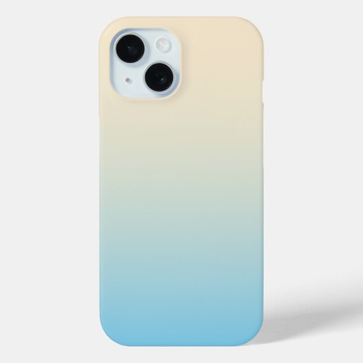 Pastelblauwe kleurenmix Vloeiend verloop Trendy Case-Mate iPhone Case (Achterkant)