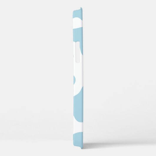 pastelblauwe koe print kawaii Case-Mate iPhone case (Achterkant / Rechts)