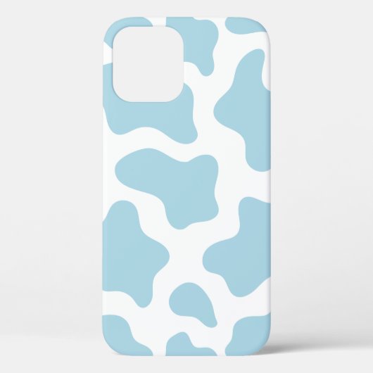 pastelblauwe koe print kawaii Case-Mate iPhone case (Achterkant)