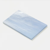 Pastelblauwe lucht plakbriefjes post-it® notes (Schuin)