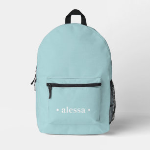 Pastelblauwe Persoonlijke Rugzak voor Meisjes