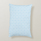 Pastelblauwe ruiten accent kussen (Achterkant (Verticaal))