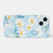 Pastelblauwe schoonheid iPhone 15 case (Achterkant horizontaal)