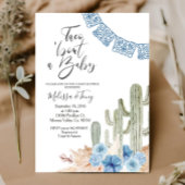 Pastelblauwe Taco 'bout Love BABY Shower Uitnodigi Kaart