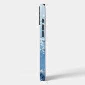 PASTELBLAUWE VAKANTIE WINTER FROSTY SNEEUWVLOKKEN Case-Mate iPhone CASE (Achterkant / Links)