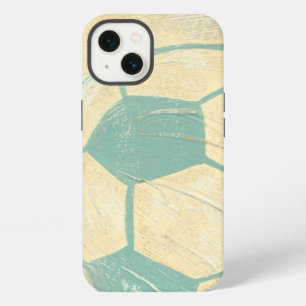 Pastelblauwe Voetbal door Chariklia Zarris iPhone 13 Hoesje