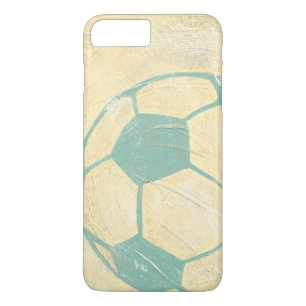 Pastelblauwe voetbal van Chariklia Zarris iPhone 8/7 Plus Hoesje
